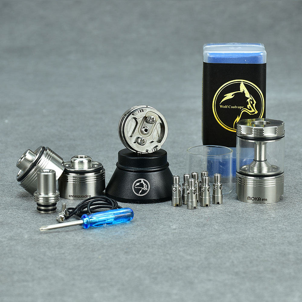 Wolfcoolvape Moka mtl RTA 再構築可 - Vaping Air のレビューと価格