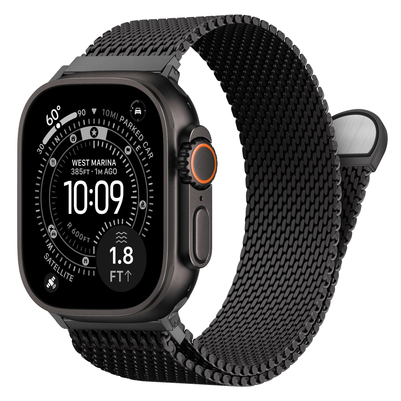 Apple Watch バンド Ultra2 3 49mm  - Mesh Coil Strip のレビューと価格